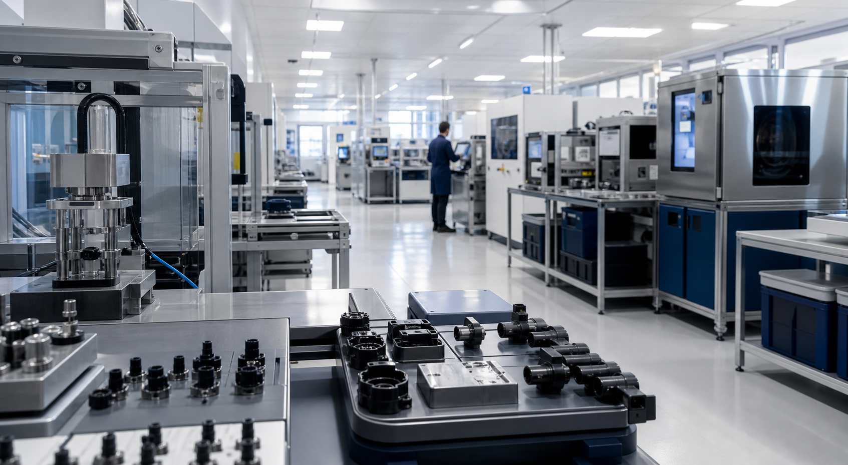 Modern automated automotive sensor production floor